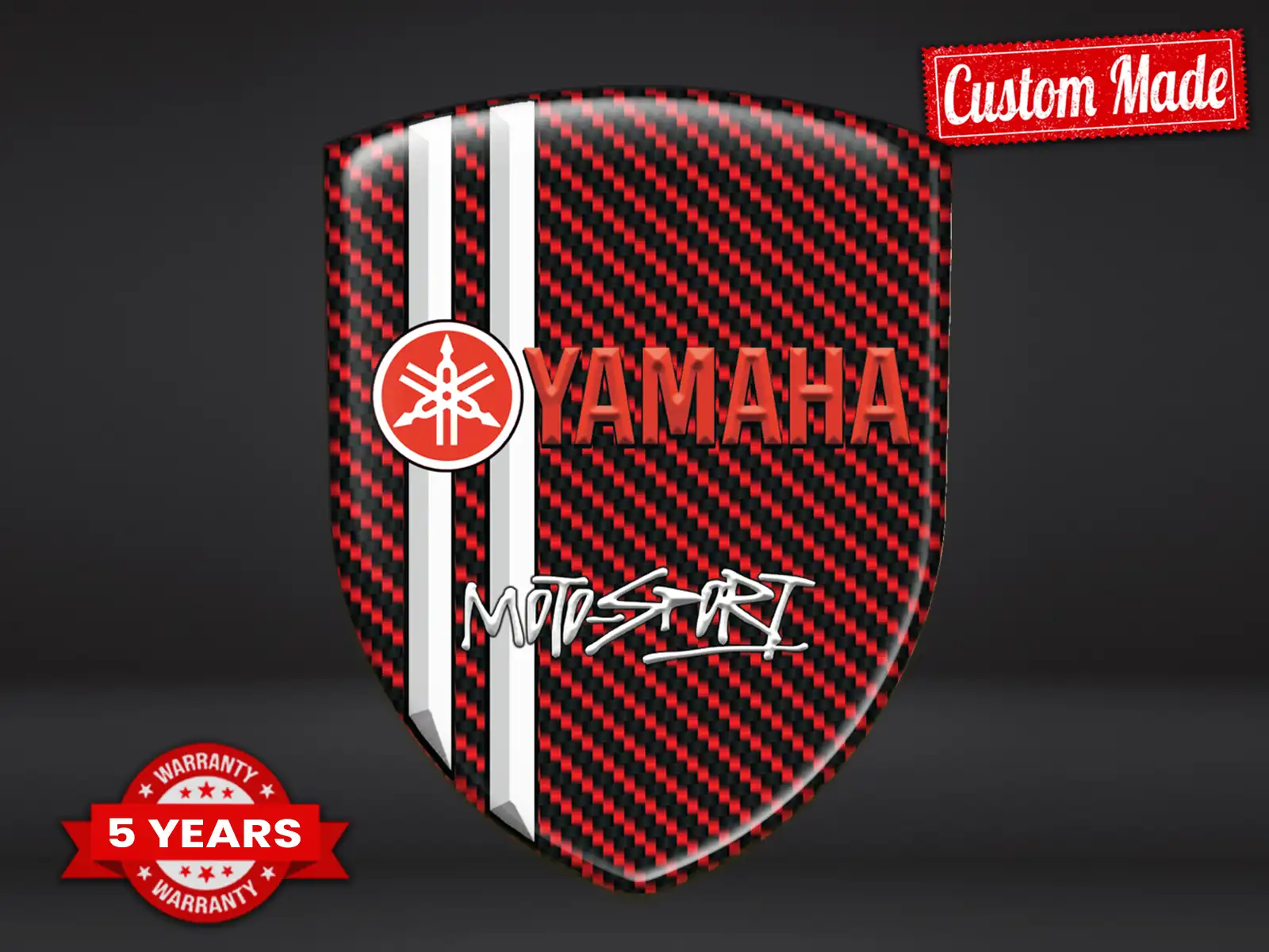 Yamaha Stickers Vitre Arrière Auto Max Résistants Look Pro